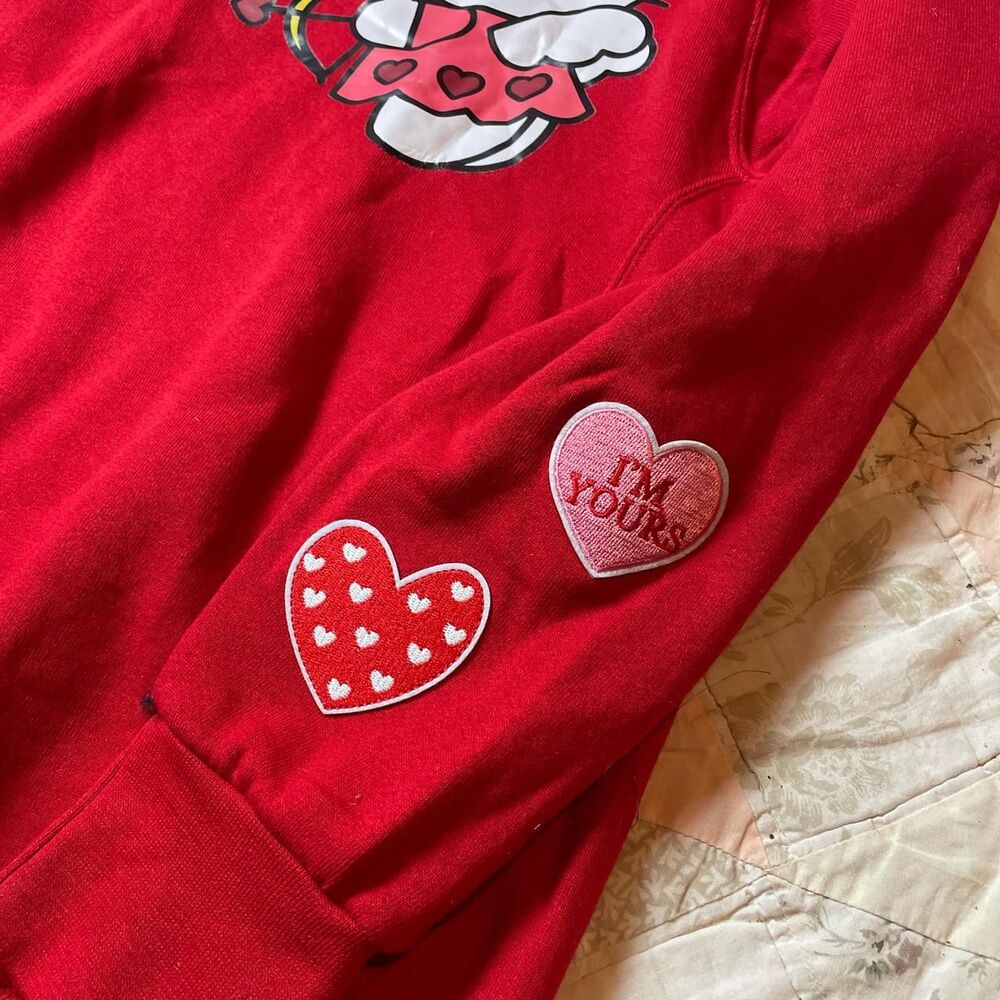 Russell Athletic Hello Kitty Patchwork Red Valent… - image 4